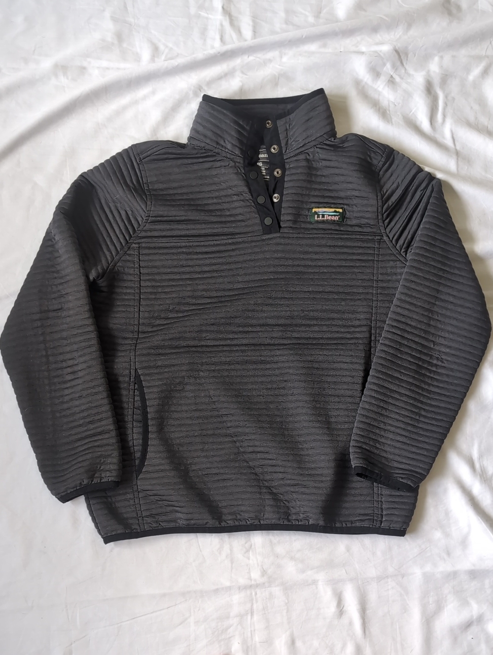 L.L. Bean Black Airlight Performance Pullover